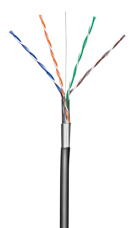 GOOBAY καλώδιο δικτύου 57294, CAT 5e F/UTP, CCA, έως 40m, 100m, μαύρο - Image 3