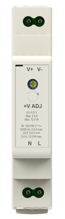GOOBAY τροφοδοτικό 59574 για DIN rail, 5V/2.4A, 12W, IP20 - Image 4