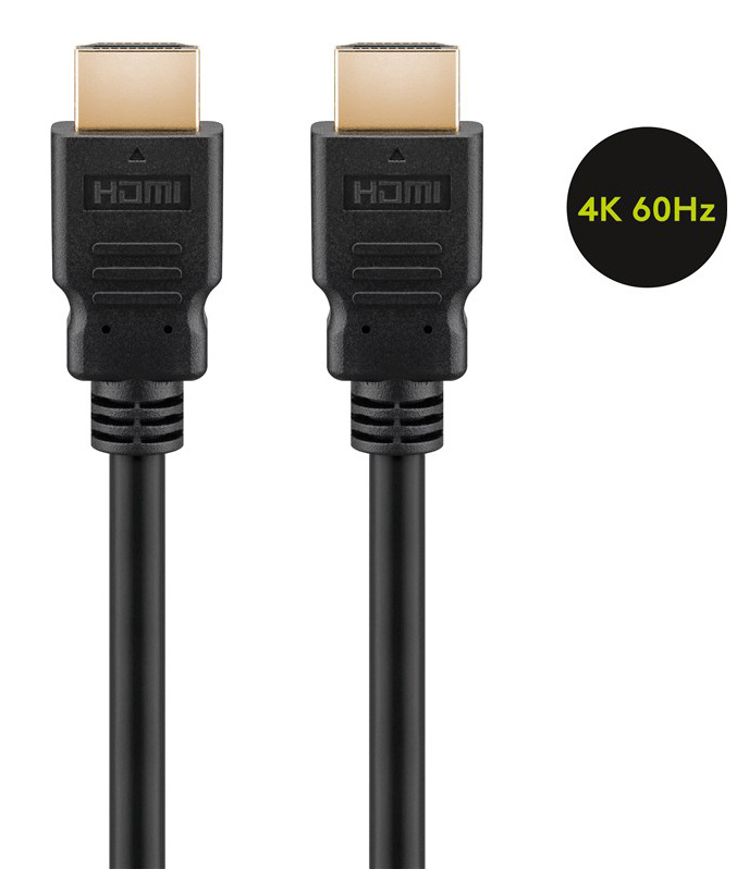 GOOBAY καλώδιο HDMI 2.0 60626, Ethernet, 4K/60Hz, 10.2 Gbps, 10m, μαύρο - Image 3