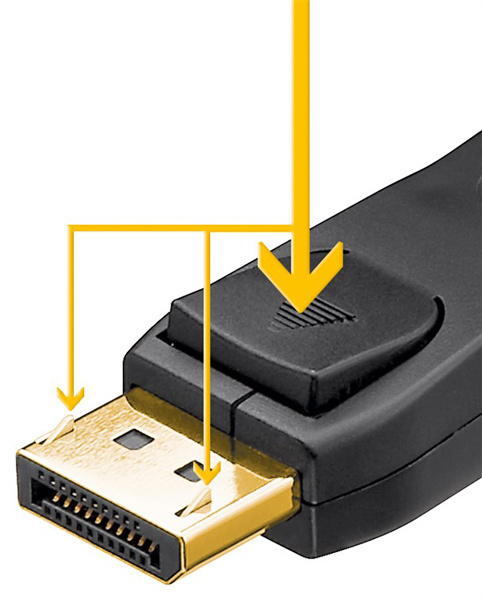GOOBAY καλώδιο DisplayPort 61712, 4K/60Hz, 21.6 Gbps, 2m, μαύρο - Image 2