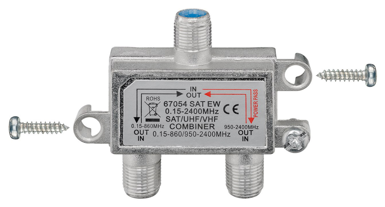 GOOBAY SAT-TV combiner 67054, 0.15 MHz - 2400MHz, 100dB - Image 3