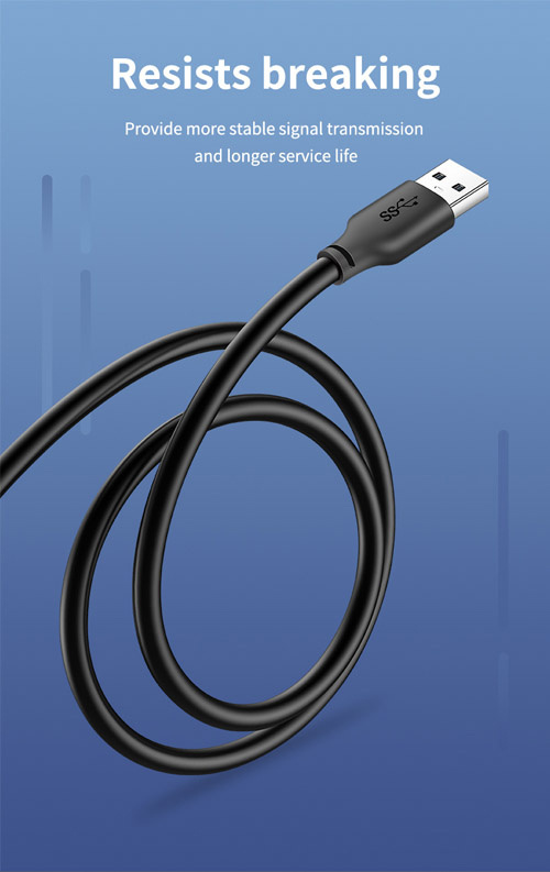 CABLETIME καλώδιο προέκτασης USB CT-C160-U3-AMAFN, 5Gbps, 2m, μαύρο - Image 5