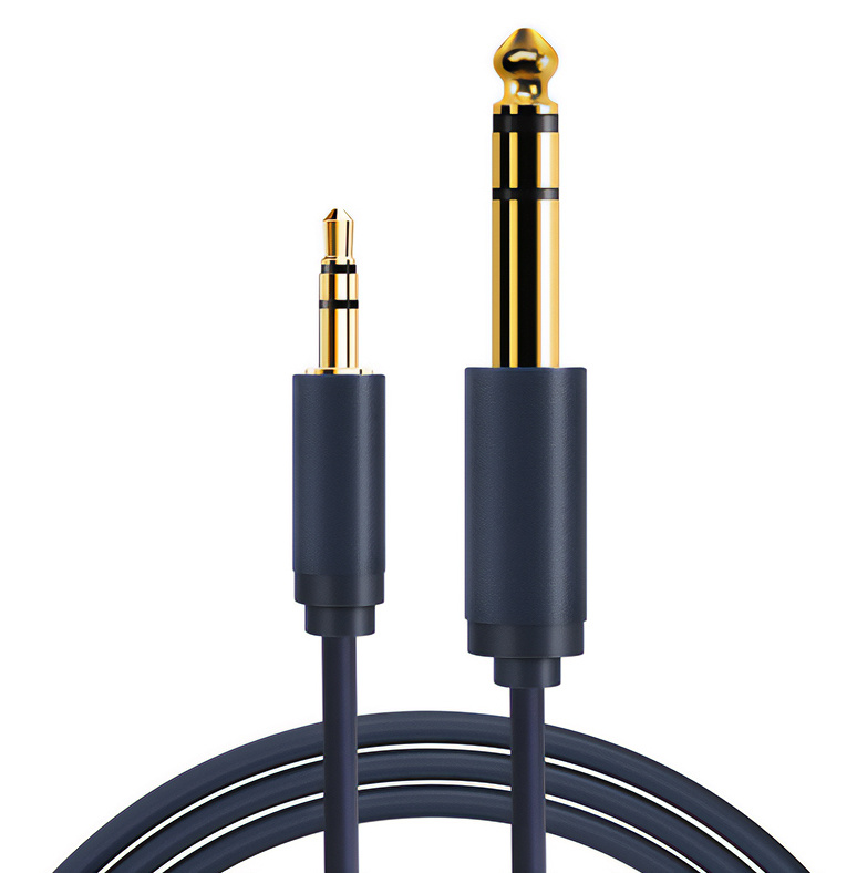 CABLETIME καλώδιο ήχου 3.5mm σε 6.3mm CT-AV321-H11G, 1.8m, μαύρο