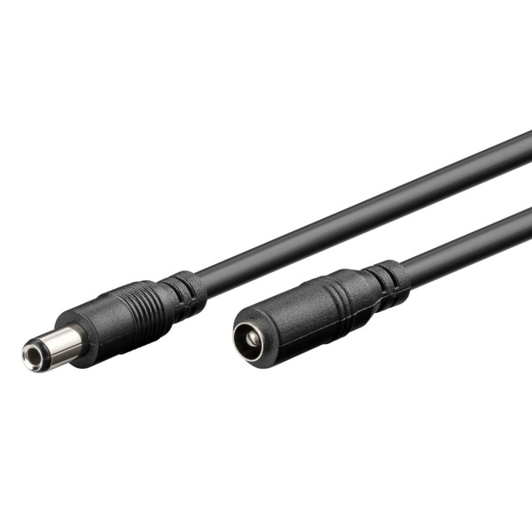 GOOBAY καλώδιο προέκτασης τροφοδοσίας 71401, 5.5x2.5mm, 3m, μαύρο