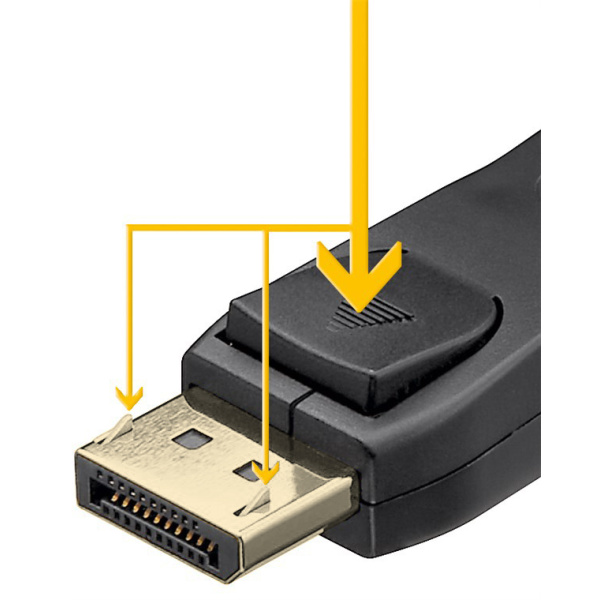 Alternative view of GOOBAY καλώδιο DisplayPort 74759, VESA Certified, 16K/60Hz, 80 Gbps, 1m, μαύρο