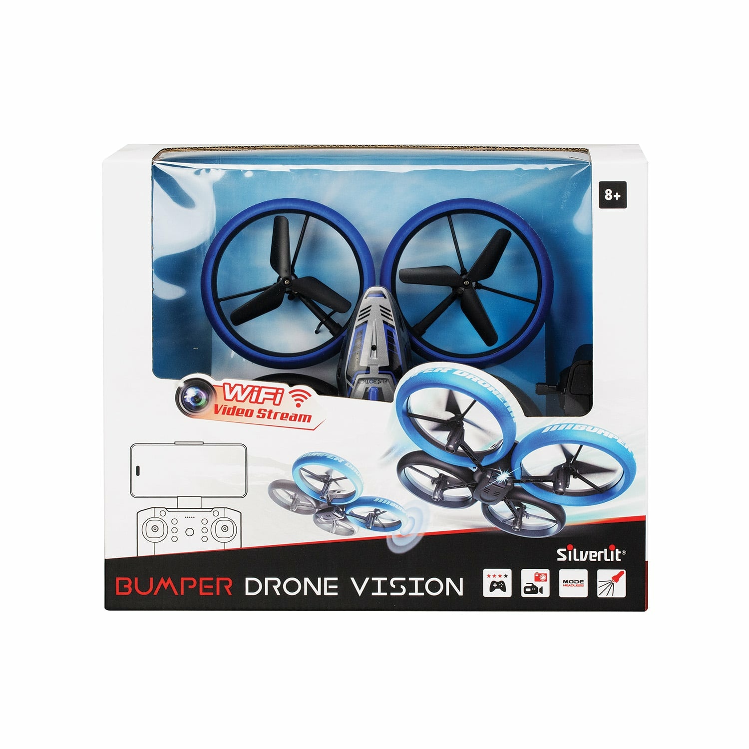 Silverlit Flybotic Bumper Drone Τηλεκατευθυνόμενο Drone Για 8+ Χρονών