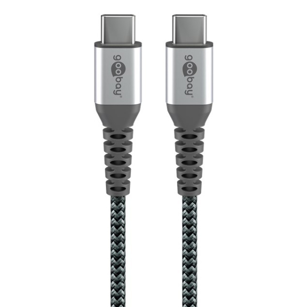GOOBAY καλώδιο USB-C 79559, 60W, 480Mbps, 0.15m, μαύρο