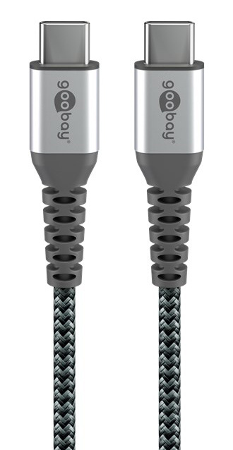 GOOBAY καλώδιο USB-C 79559, 60W, 480Mbps, 0.15m, μαύρο