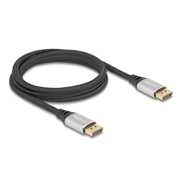 Alternative view of DELOCK καλώδιο DisplayPort 2.1 80634, 16K/60Hz, 40 Gbps, 2m, μαύρο