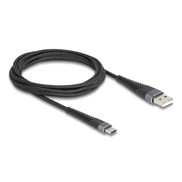 Alternative view of DELOCK καλώδιο USB σε USB-C 81122, 60W, 480Mbps, 2m, μαύρο
