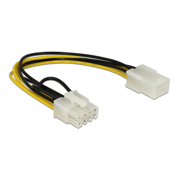 DELOCK καλώδιο PCI Express 6-pin σε PCI Express 8-pin 83775, 20cm