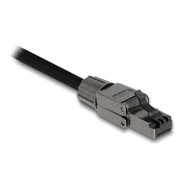 Alternative view of DELOCK βύσμα RJ45 CAT 8.1 STP 86514, tool-free, γκρι