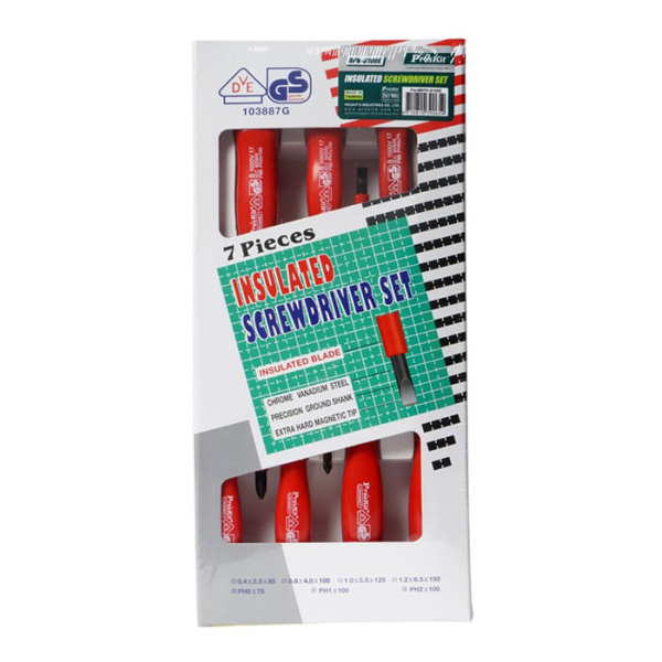 Alternative view of PROSKIT σετ κατσαβίδια ηλεκτρολόγου 8PK-8100E με μόνωση 1000V, 7τμχ