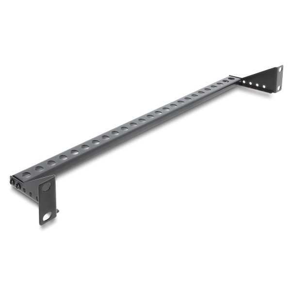 Alternative view of DELOCK cable management panel 91068 για rack 19", 1U, βάθος 40-90mm, μεταλλικό, μαύρο
