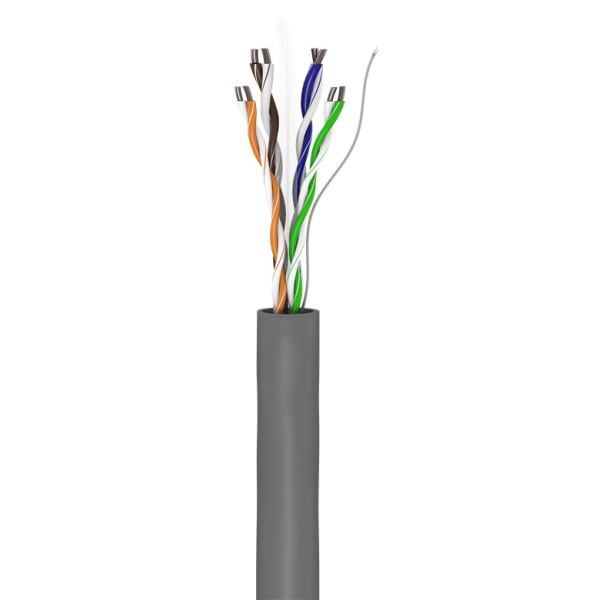 Alternative view of GOOBAY καλώδιο δικτύου 95694, CAT 6 U/UTP, CCA, 100m, γκρι