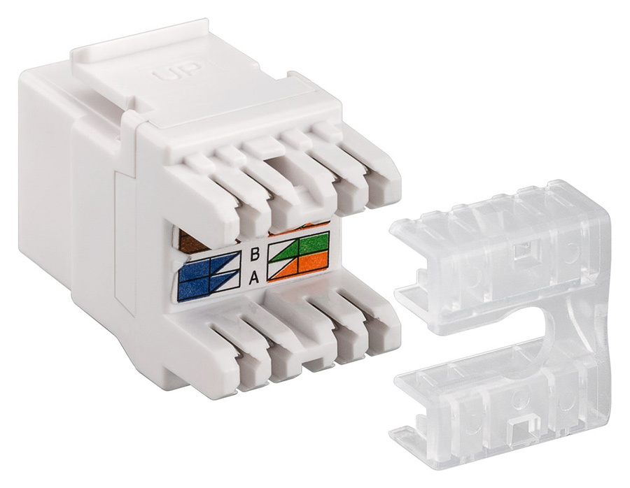 GOOBAY Keystone module RJ45 CAT 6 95740, UTP, 250MHz, λευκό - Image 2