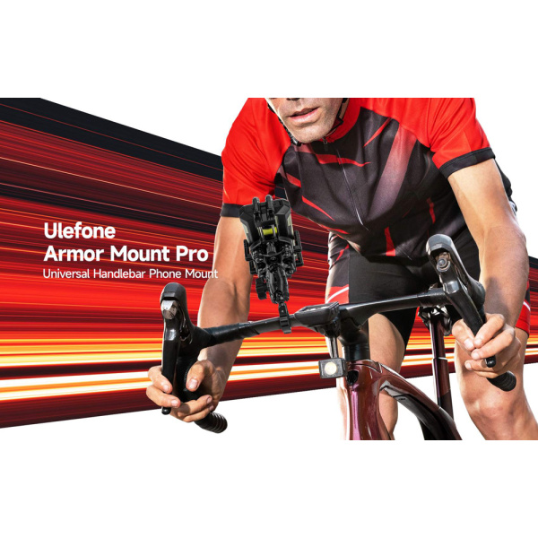 Alternative view of ULEFONE βάση ποδηλάτου για smartphone Armor Mount Pro AM02, μαύρη