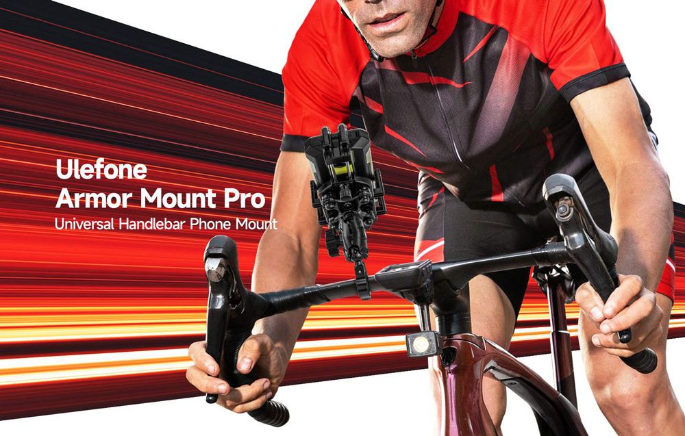 ULEFONE βάση ποδηλάτου για smartphone Armor Mount Pro AM02, μαύρη - Image 2