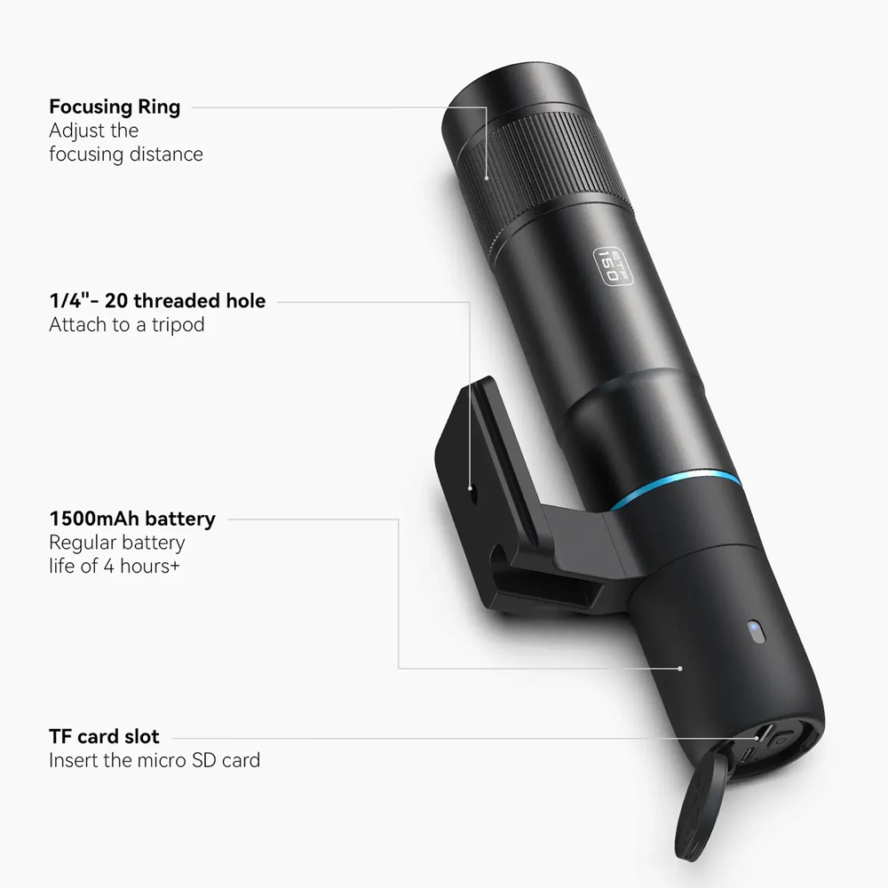 APEXEL smart ψηφιακό μονοκυάλι VisionMax APL-ETF150, 45x, WiFi, 1080p - Image 3