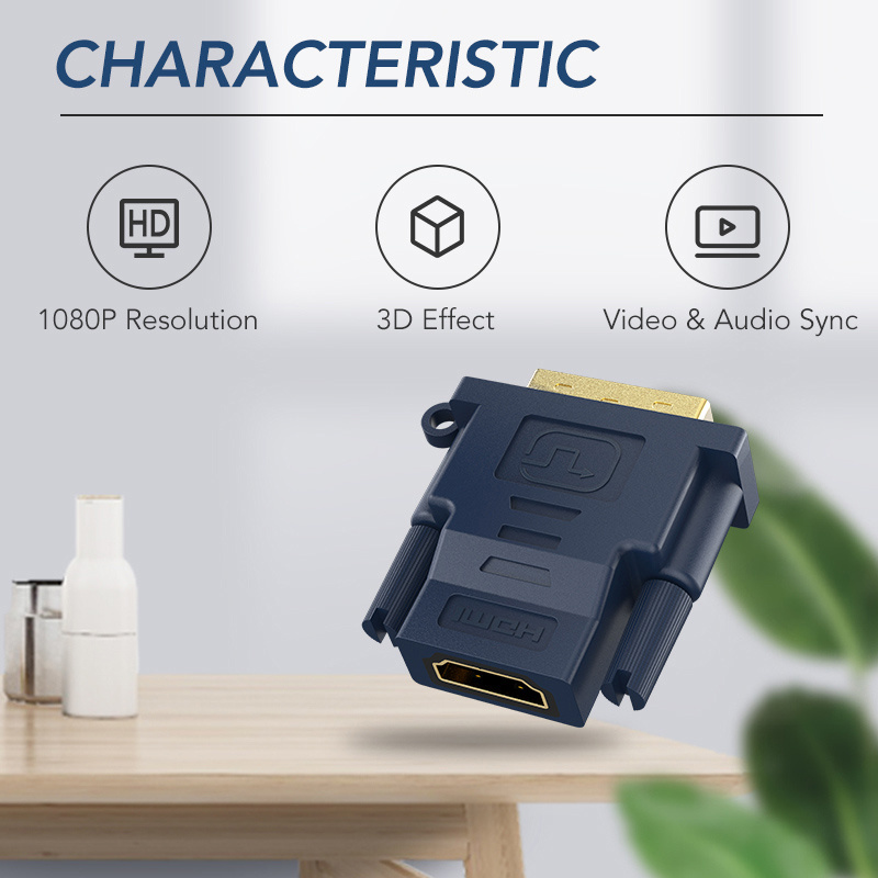 CABLETIME αντάπτορας HDMI σε DVI AV599-HA05R-GB, 1080p, μαύρος - Image 3