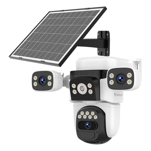 VSTARCAM smart ηλιακή κάμερα BG621SR, triple lens, 2MP, 4G, SD, PTZ, IP66