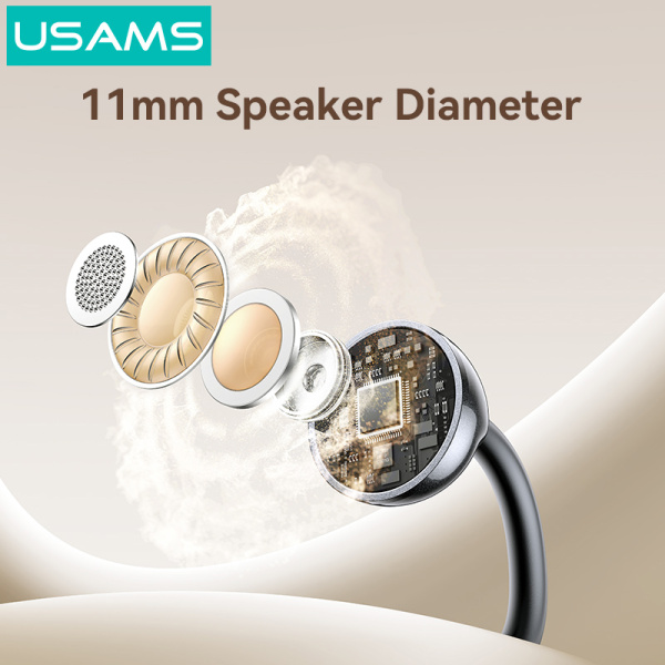 Alternative view of USAMS earphones με θήκη φόρτισης Echo R02, OWS, Φ11mm, 50/300mAh, μαύρα