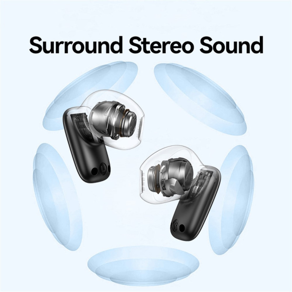 Alternative view of USAMS earphones με θήκη φόρτισης ID25, TWS, Φ13mm, 30/230mAh, λευκά