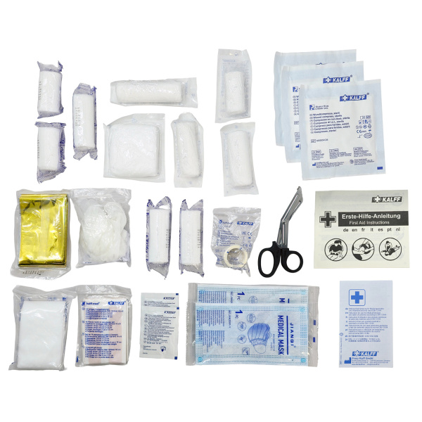 Alternative view of KALFF kit πρώτων βοηθειών για οχήματα FK7151-99, DIN 13164-2022, κόκκινο