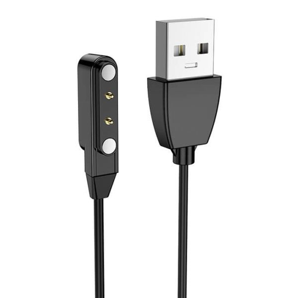 ZEBLAZE USB καλώδιο φόρτισης για smartwatch GTR 3 Pro, 60cm, μαύρο