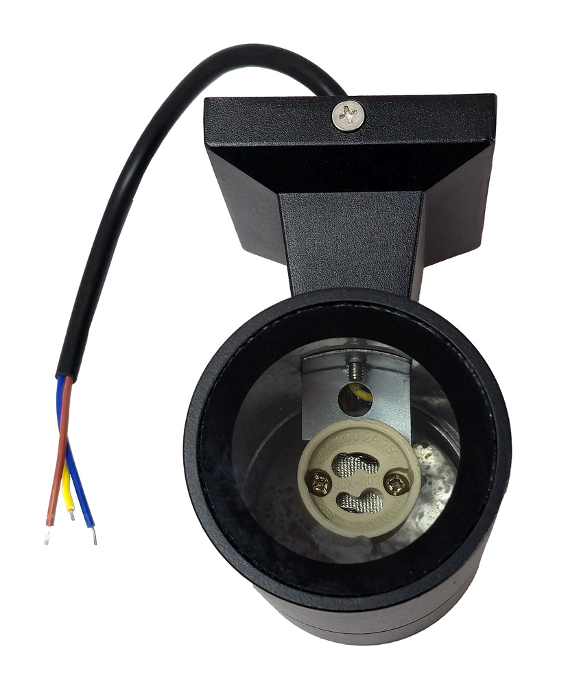 POWERTECH φωτιστικό τοίχου HLL-0189 για GU10 λάμπα, μεταλλικό, IP65, μαύρο - Image 3