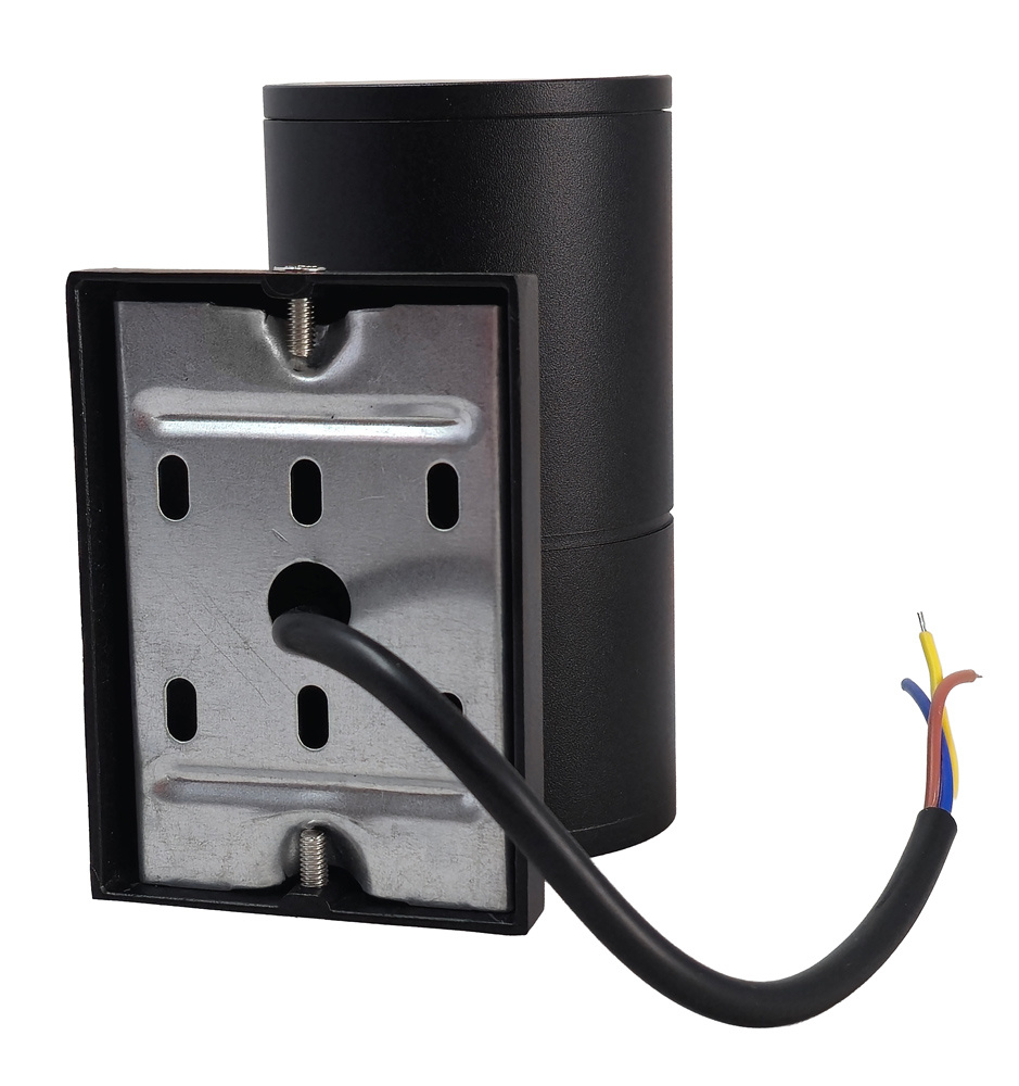 POWERTECH φωτιστικό τοίχου HLL-0189 για GU10 λάμπα, μεταλλικό, IP65, μαύρο - Image 4