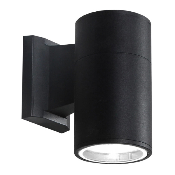 POWERTECH φωτιστικό τοίχου HLL-0189 για GU10 λάμπα, μεταλλικό, IP65, μαύρο