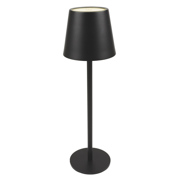 POWERTECH LED επιτραπέζιο φωτιστικό HLL-0193, ρυθμιζόμενο, επαναφορτιζόμενο, μαύρο