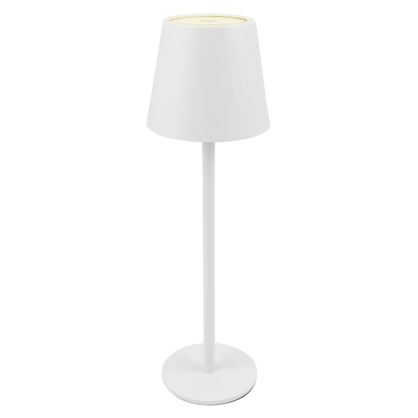 POWERTECH LED επιτραπέζιο φωτιστικό HLL-0194, ρυθμιζόμενο, επαναφορτιζόμενο, λευκό
