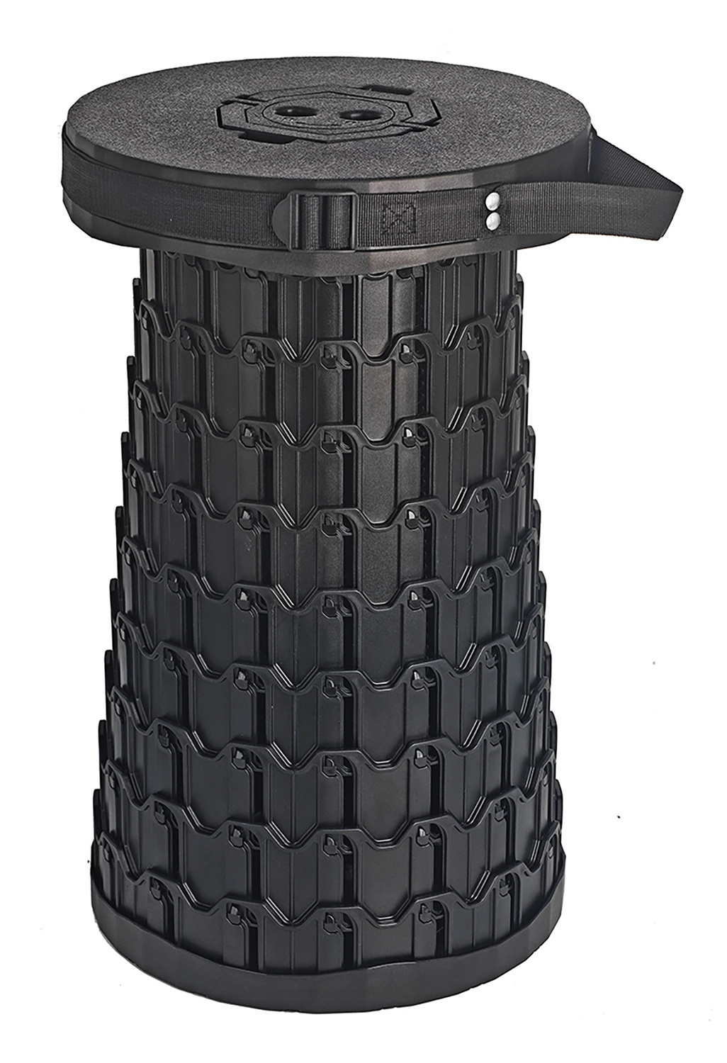 HOME USE πτυσσόμενο καρεκλάκι HUH-0269, αντοχή έως 200kg, 30x50cm, μαύρο