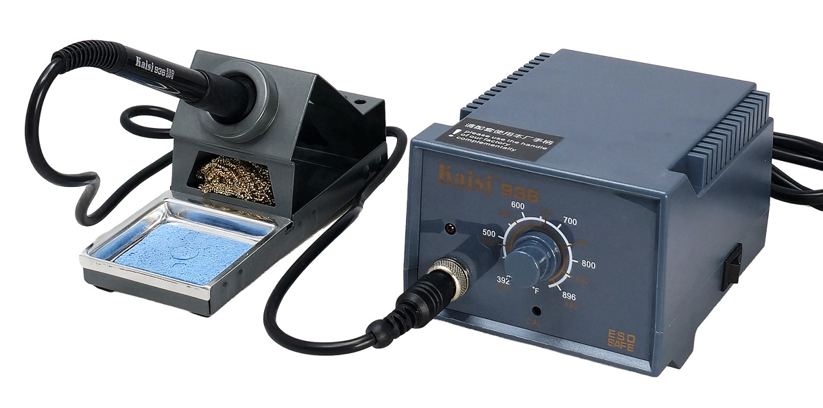 KAISI σταθμός συγκόλλησης 936 με κολλητήρι, 60W, 200~480°C