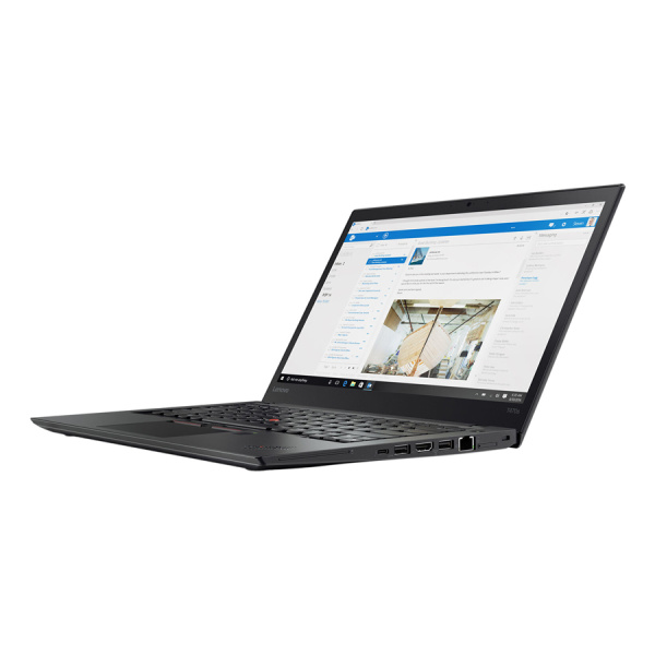 LENOVO Laptop ThinkPad T470s, Refurbished Grade A, i5-6300U, 8/180GB M.2, 14", Cam, HD Graphics 520, FreeDOS