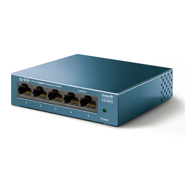 TP-LINK Desktop Switch LS105G, 5-port 10/100/1000Mbps, V.4.40