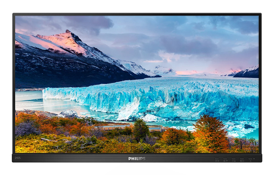 PHILIPS used οθόνη 242S1AE IPS-LED, 23.8", 1920x1080, VGA/DVI/HDMI/DisplayPort, χωρίς βάση, Grade B
