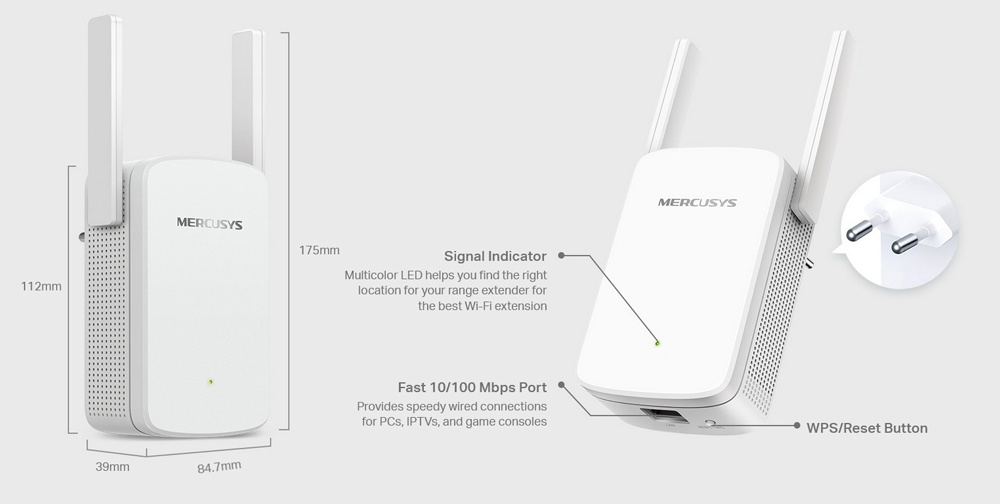 MERCUSYS Wi-Fi Range Extender ME30, 1200Mbps, Ver. 1.0 - Image 3