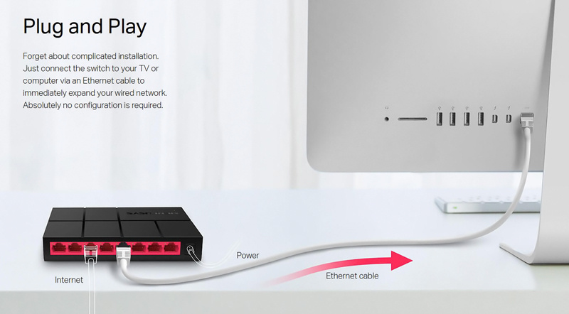 MERCUSYS Desktop Switch MS108G, 8x 10/100/1000 Mbps, V.2.40 - Image 7