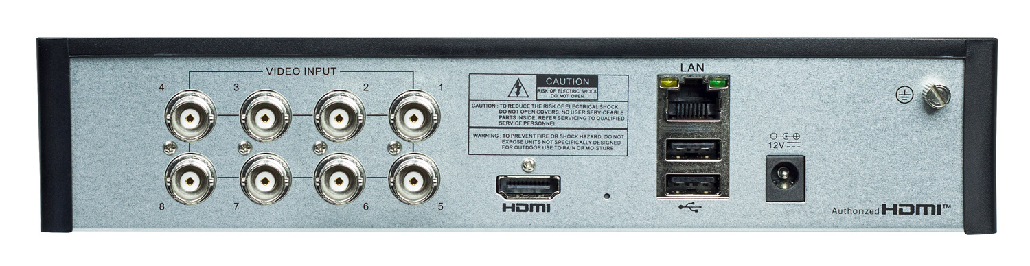 POWERTECH XVR υβριδικό καταγραφικό PT-1596, 5MP, H.264/H.265, 8 κανάλια - Image 2
