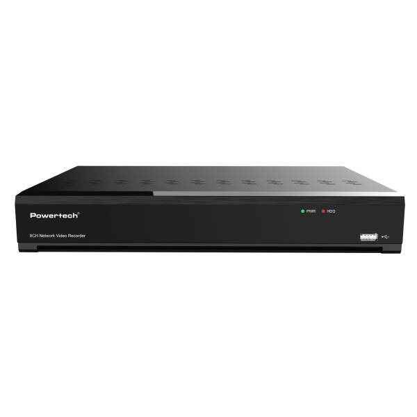 POWERTECH NVR καταγραφικό PT-1598, 8MP, H.264+/H.265+, 8 κανάλια