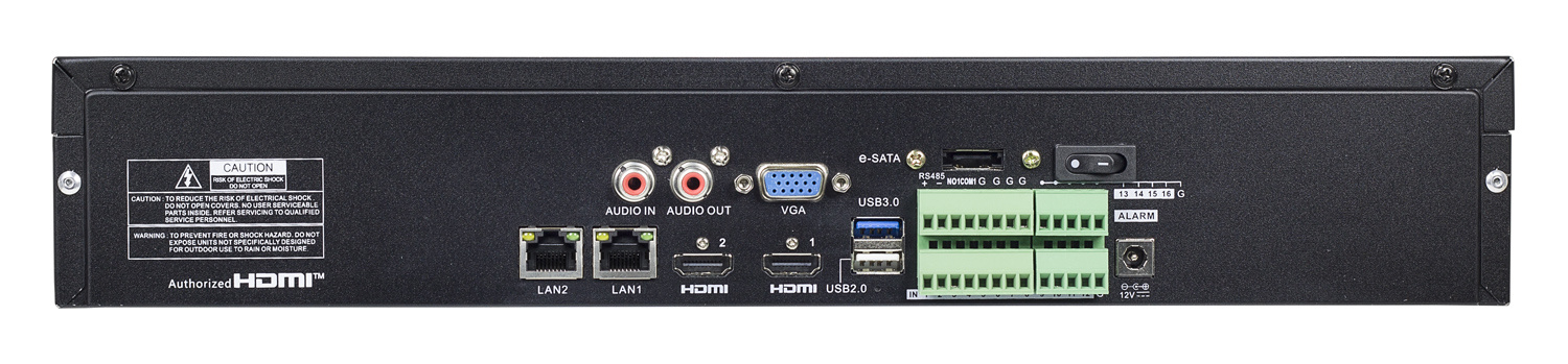 POWERTECH NVR καταγραφικό PT-1600, 12MP, H.264+/H.265+, 32 κανάλια - Image 2