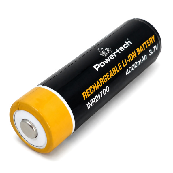 Alternative view of POWERTECH επαναφορτιζόμενη μπαταρία Li-ion INR21700 PT-1616, 4000mAh, 3.7V, button top, 1τμχ