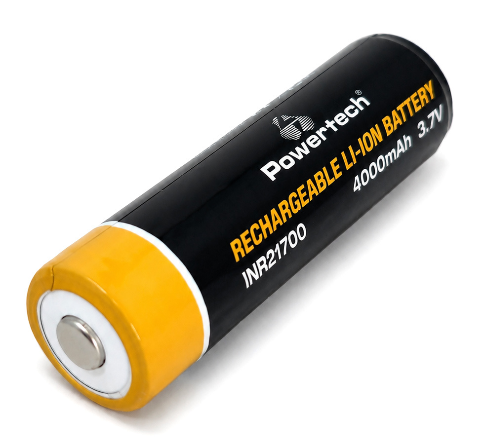 POWERTECH επαναφορτιζόμενη μπαταρία Li-ion INR21700 PT-1616, 4000mAh, 3.7V, button top, 1τμχ - Image 2