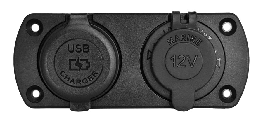 POWERTECH πρίζα 12V για σκάφη & οχήματα PTL-001, USB/USB-C θύρες, IP65 - Image 2