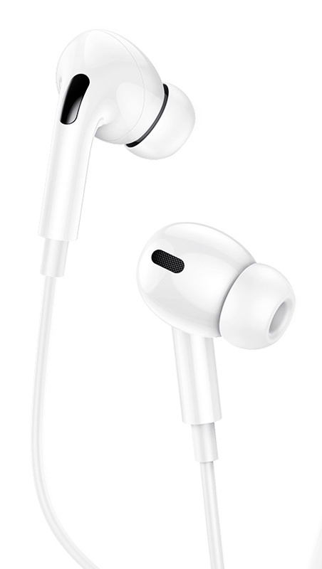 USAMS earphones με μικρόφωνο EP-41, Lightning, Φ10mm, 1.2m, λευκά - Image 2