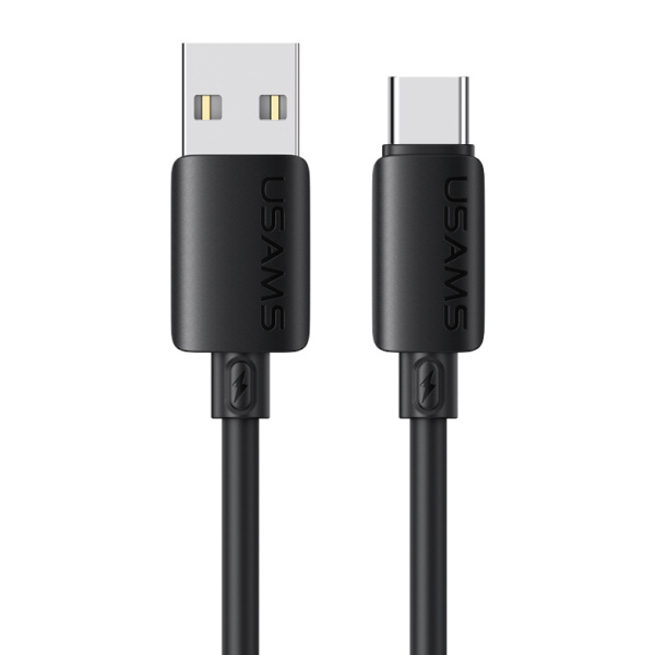 USAMS καλώδιο USB-C σε USB SJ786, σιλικόνης, 3A, 480Mbps, 1m, μαύρο