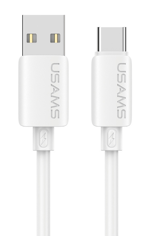 USAMS καλώδιο USB-C σε USB SJ786, σιλικόνης, 3A, 480Mbps, 1m, λευκό